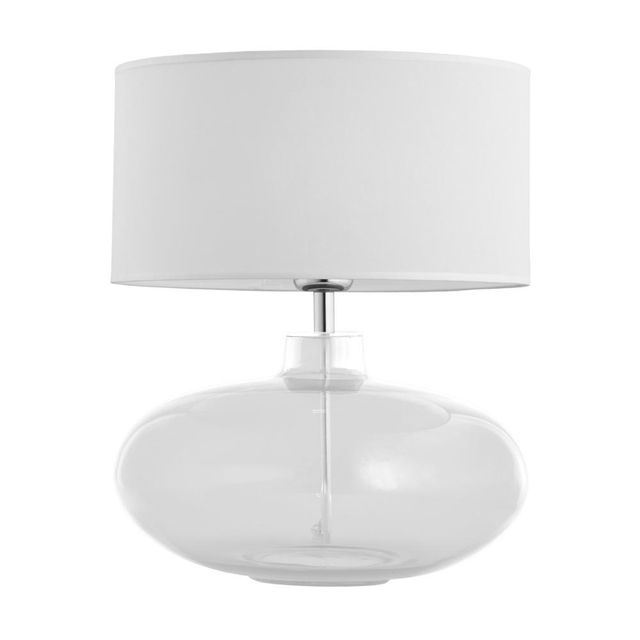 Sekwana tafellamp Wit-transparant