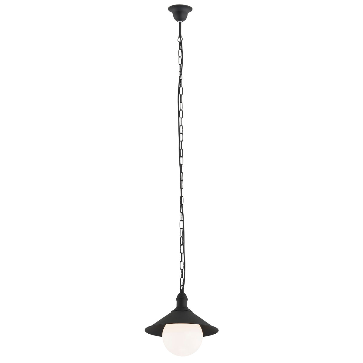 Erba Bis hanglamp Zwart-opaal
