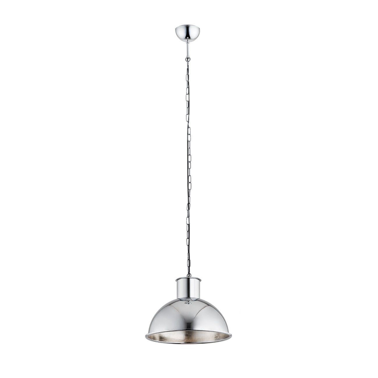Eufrat hanglamp Geborsteld chroom