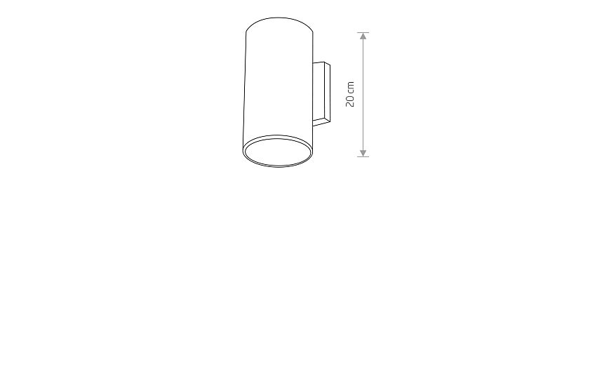 Fogaro | E27 buitenwandlamp | IP44 grafiet