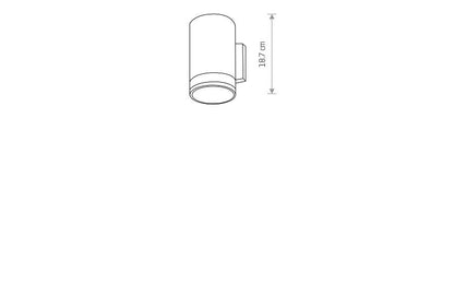 Rockaro | E27 buitenwandlamp spot | IP44 grafiet