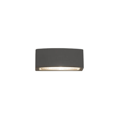 Brickano buitenwandlamp up-down grafiet sfeerbeeld gevel