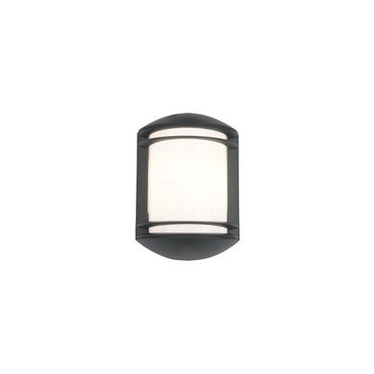 Quarano E27 wandlamp grafiet-wit sfeerbeeld