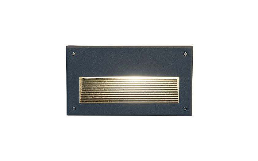 Basano | E14 inbouw buitenwandlamp | IP44 grafiet