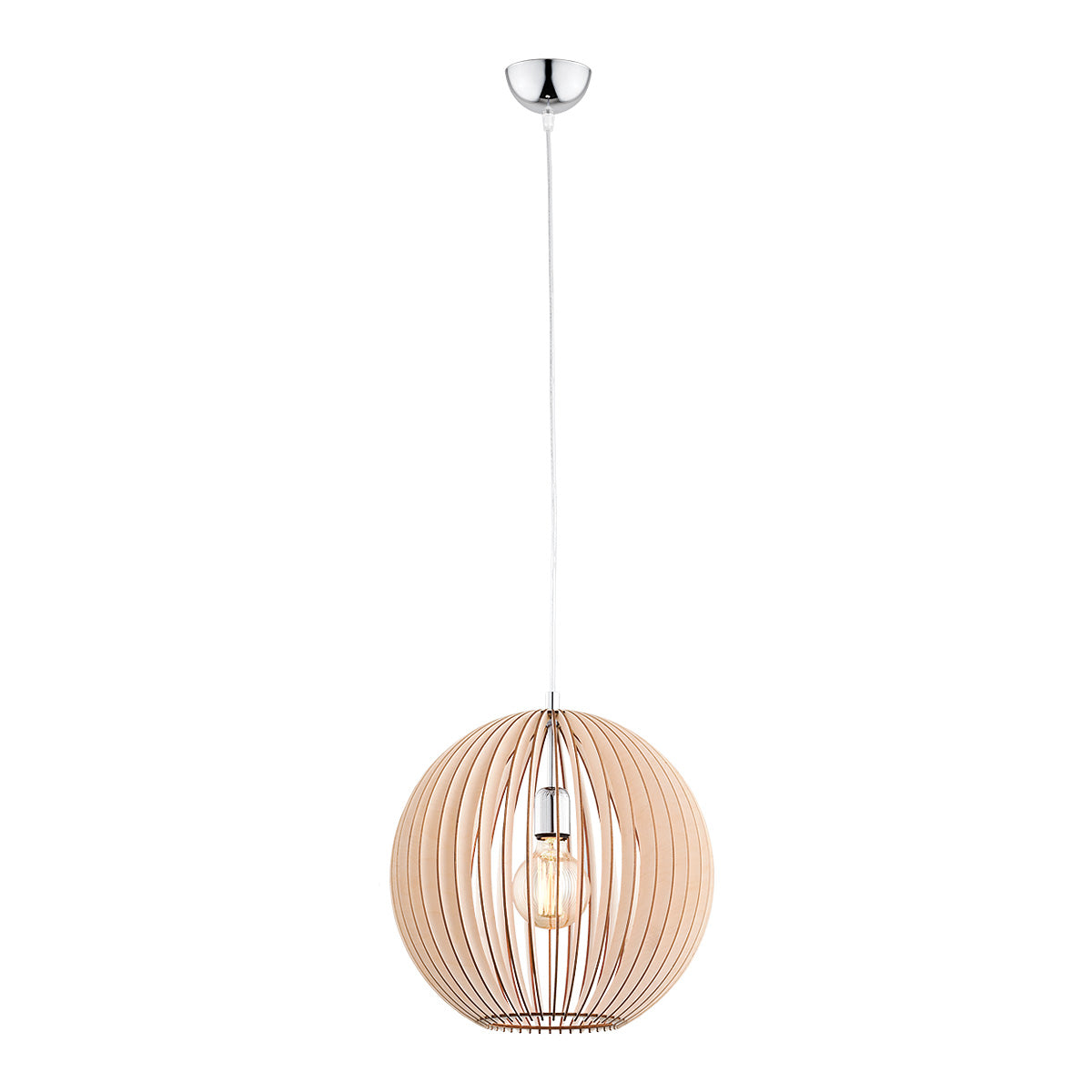 Portoryko hanglamp Lichtbruin-chroom