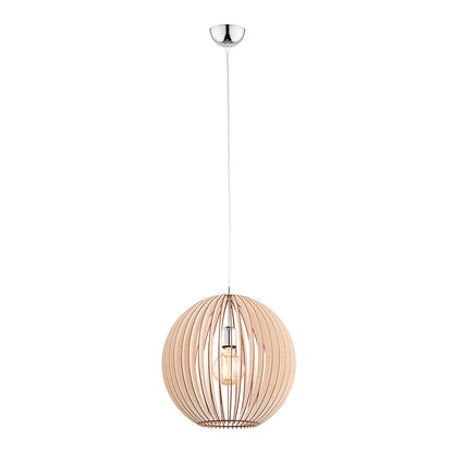 Portoryko hanglamp Lichtbruin-chroom