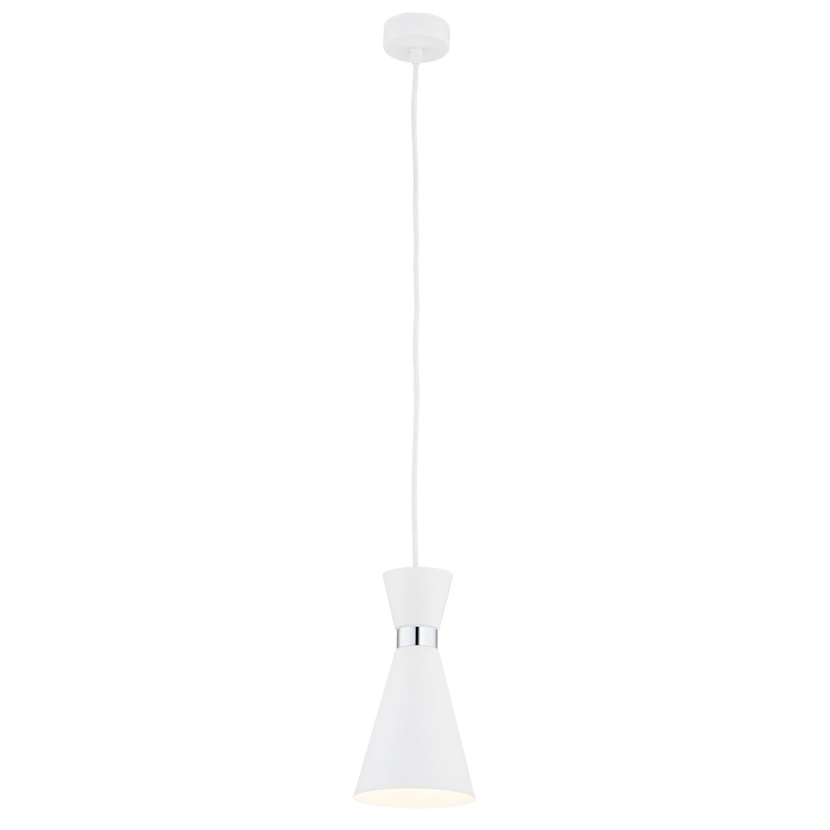 Lukka hanglamp Wit-chroom