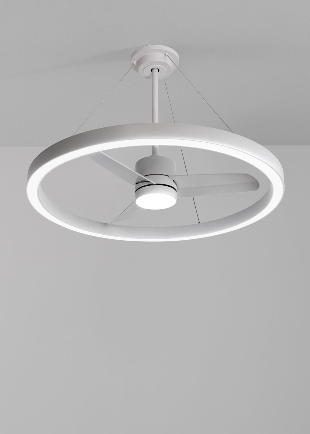 Halovaro | plafondventilator met LED-lichtring | DC 36W | Ø108 cm