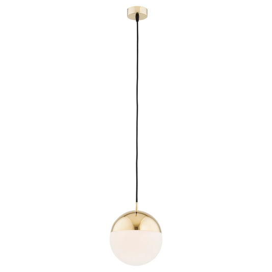 Livia hanglamp Messing groot 1-lichts