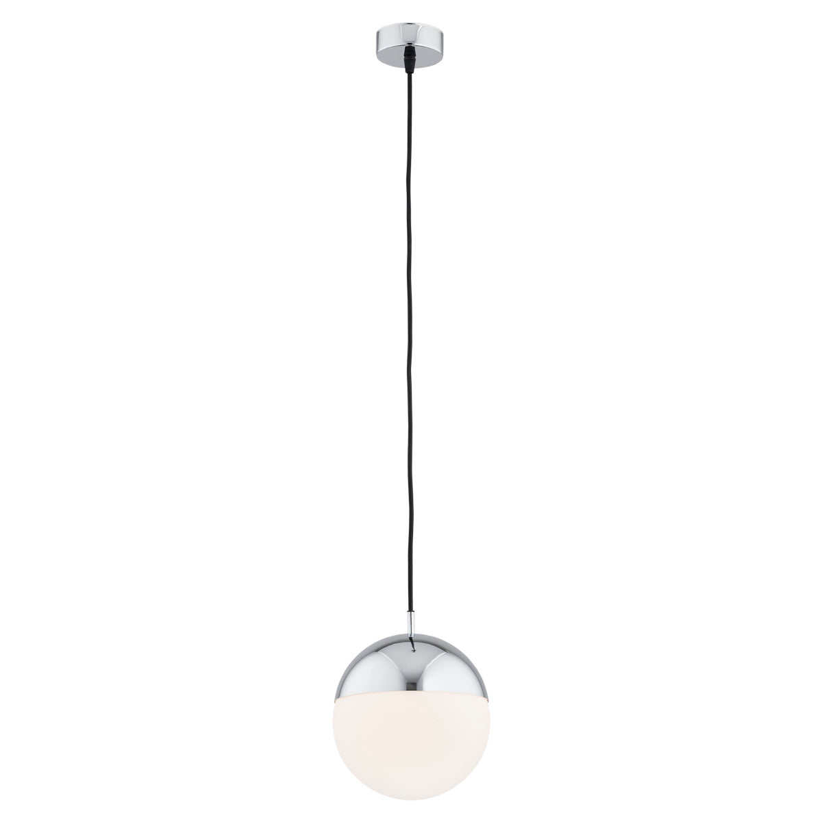 Livia hanglamp Chroom groot 1-lichts