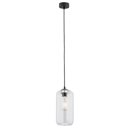 Kalimera hanglamp Transparant-zwart