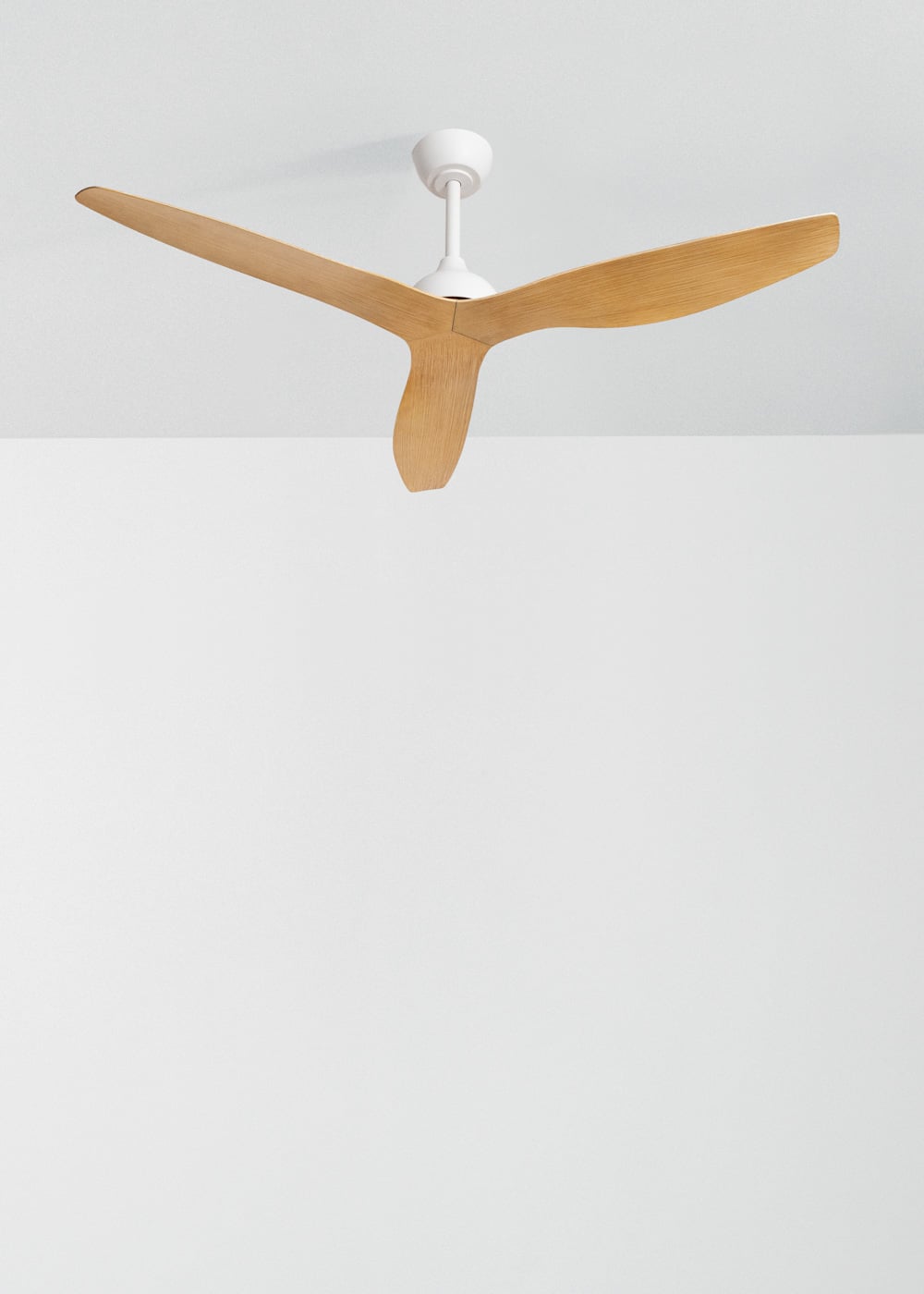Balvaro plafondventilator wit / licht houtlook