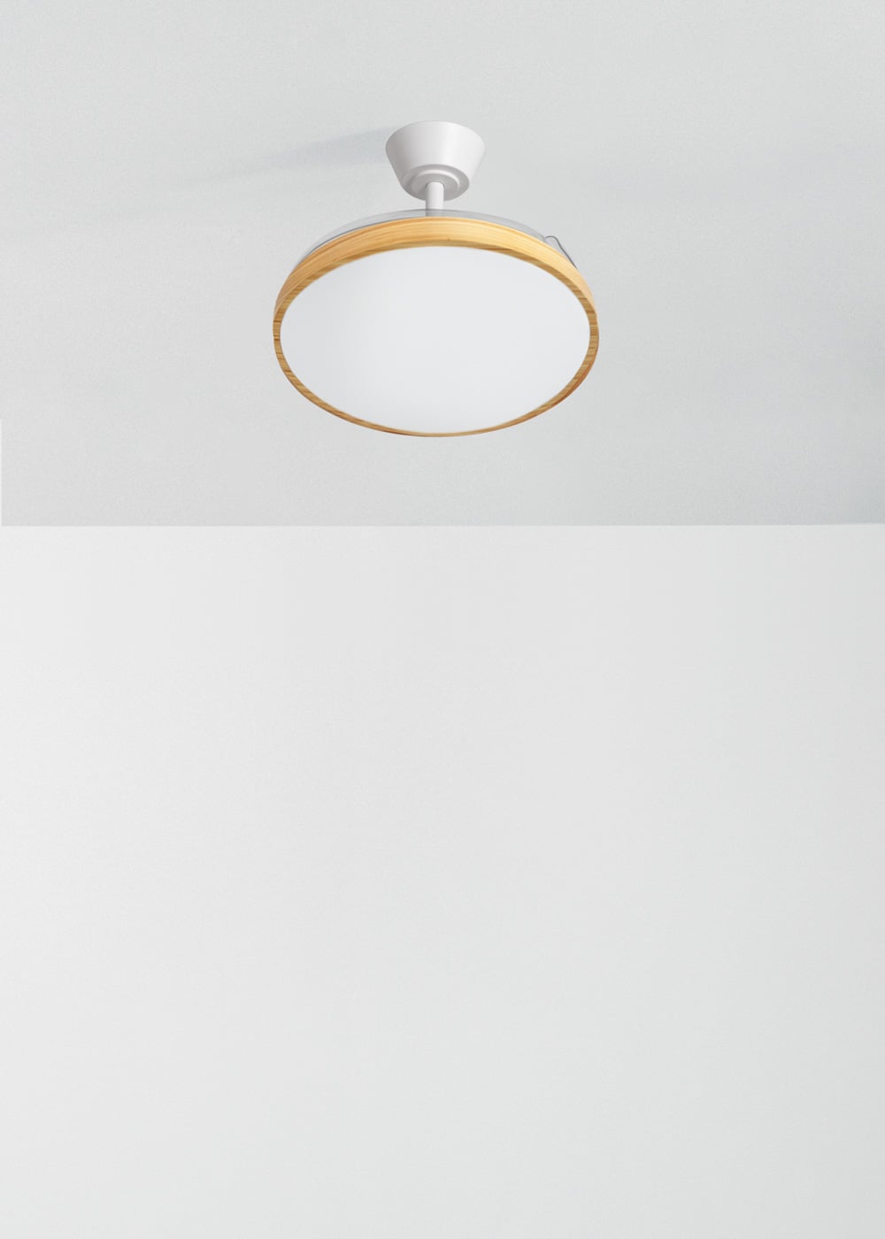 Studivo plafondventilator wit / licht hout