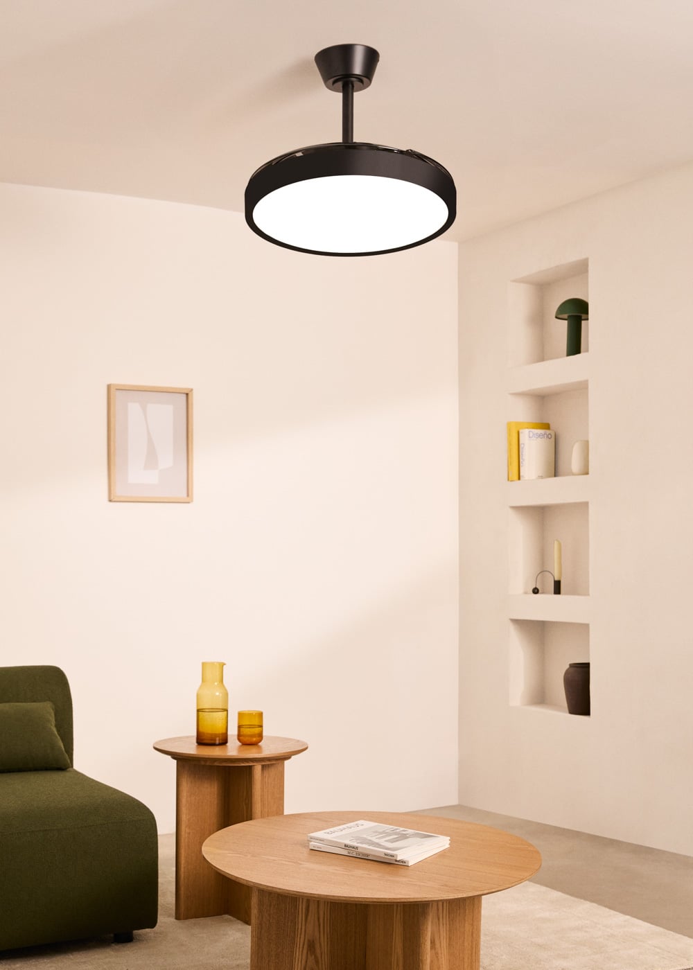 Studivo plafondventilator zwart