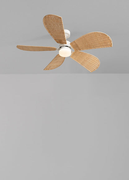 Rotanaro | rotan plafondventilator met LED | DC 40W | Ø132 cm