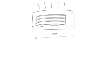 Orinaro | E27 buitenwandlamp up-down | IP44 grafiet
