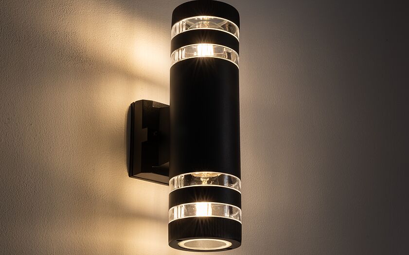 Sieraro | E27 buitenwandlamp up-down | IP54 zwart
