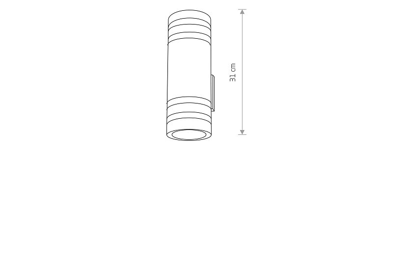 Sieraro | E27 buitenwandlamp up-down | IP54 zwart