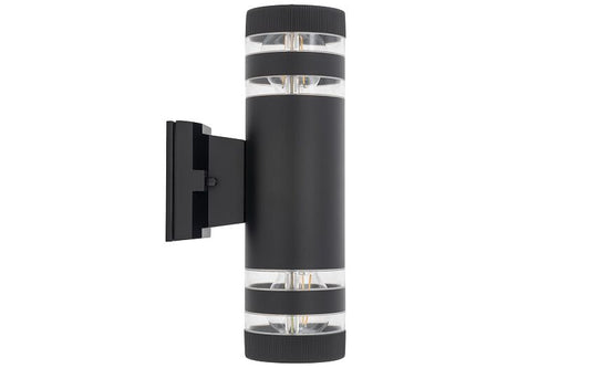 Sieraro | E27 outdoor wall lamp up-down | IP54 black