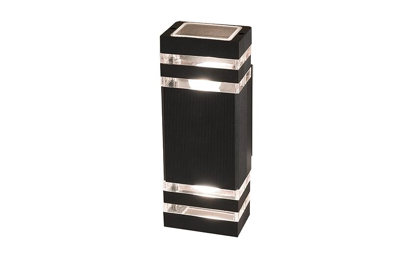 Riano | E27 buitenwandlamp | IP54 zwart