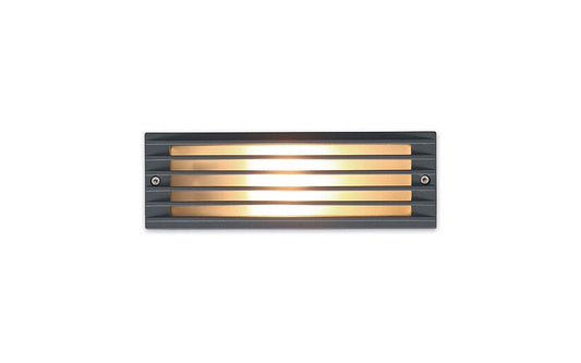 Assamo | E27 recessed outdoor wall light | IP65 graphite