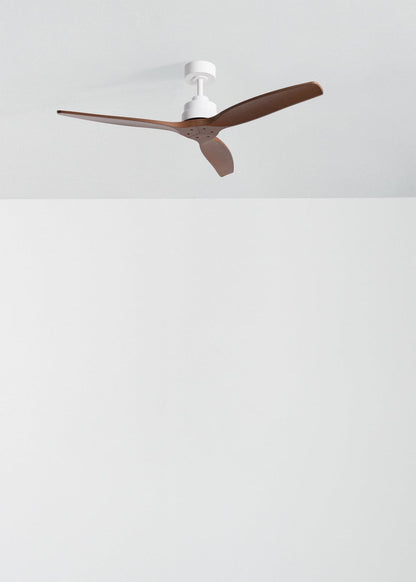 Stylavo plafondventilator wit / donker houtlook