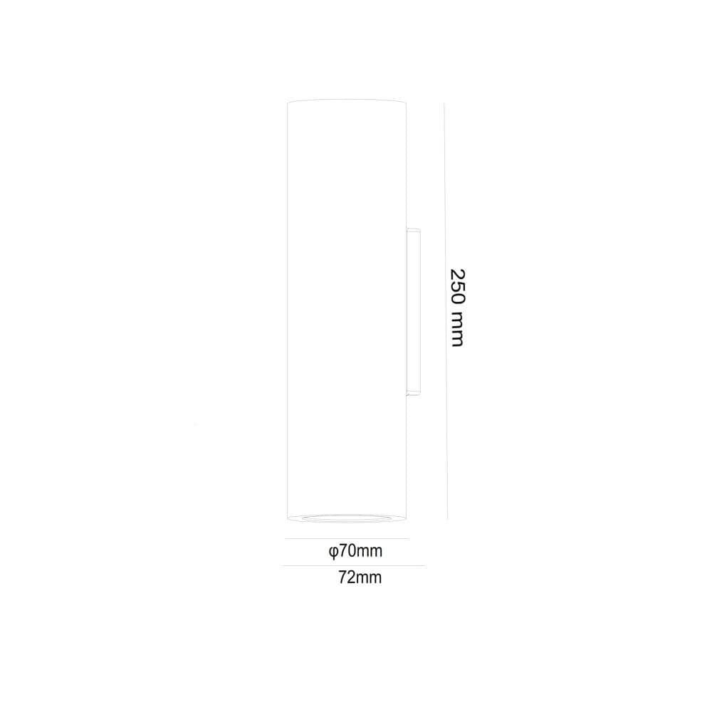 Wandlamp BREST (gips)