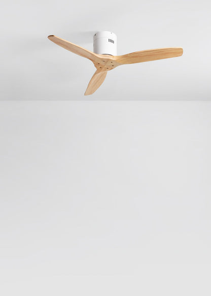 Naturavo plafondventilator wit / licht hout