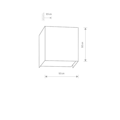 CUBE wandlamp sfeerbeeld