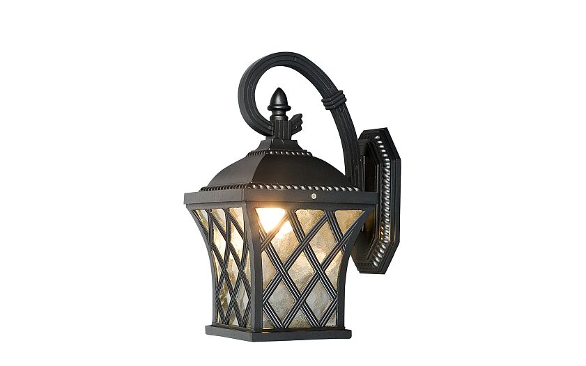 Tayano | E27 buitenwandlamp klassiek | IP23 zwart