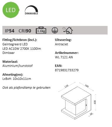 Wandlamp ISER