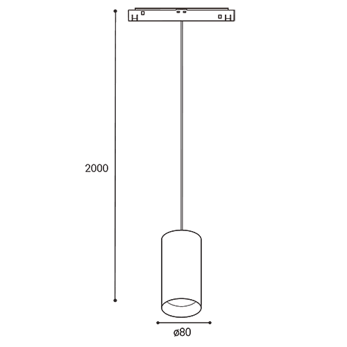 LED2 MAG LUKY Z 48V - afmetingen