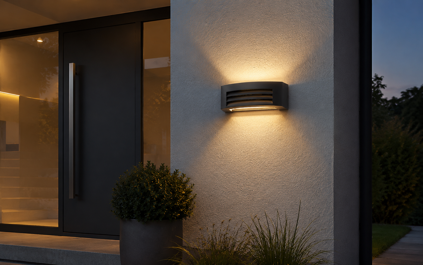 Orinaro | E27 buitenwandlamp up-down | IP44 grafiet