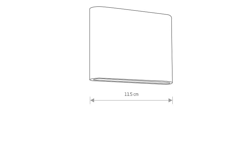 Semoro | LED buitenwandlamp up-down | IP54 grafiet