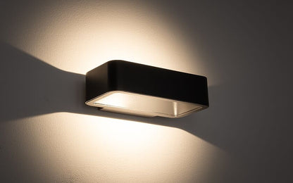 Munaro | LED buitenwandlamp breed | IP54 grafiet