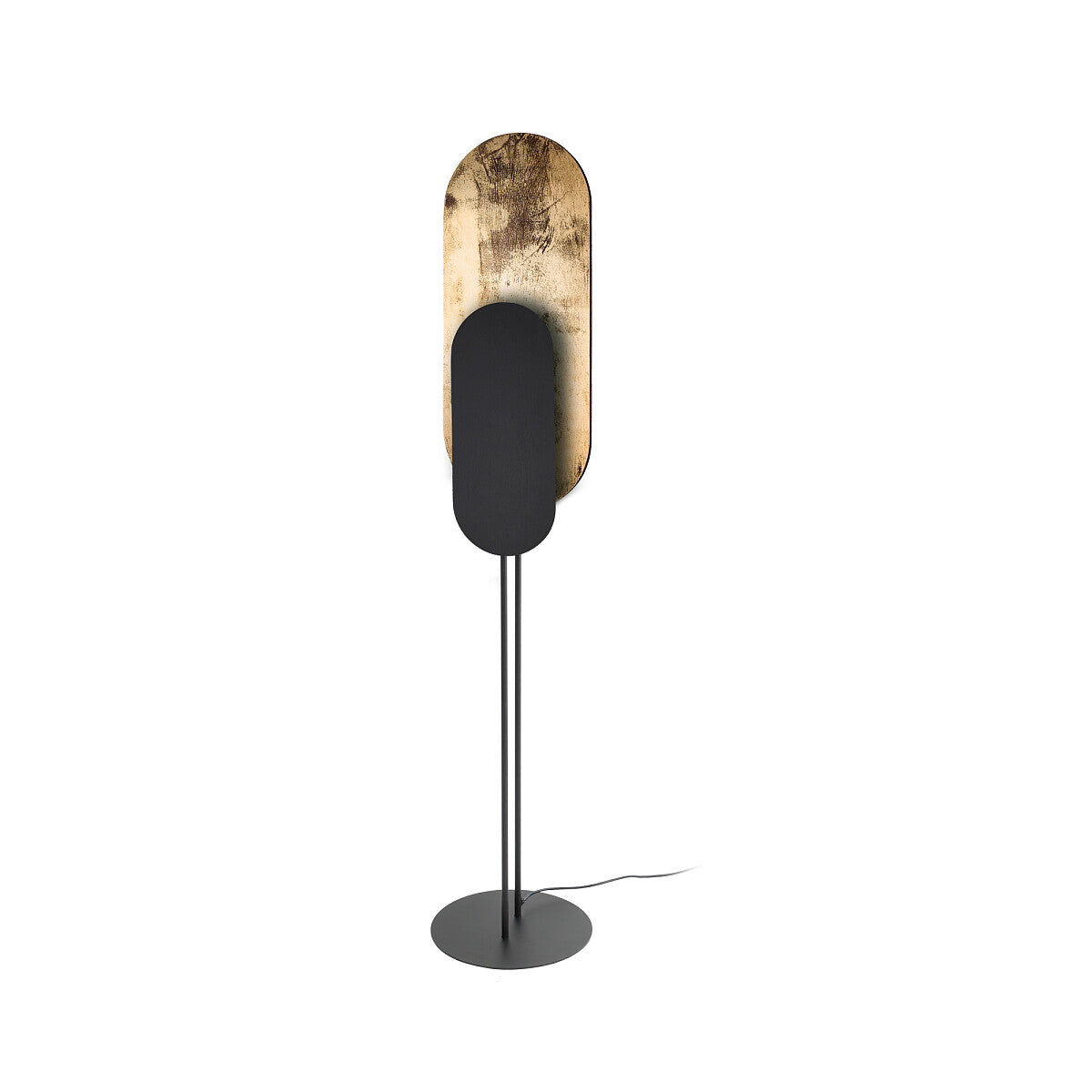 WHEEL LUX staande designlamp zwart goud