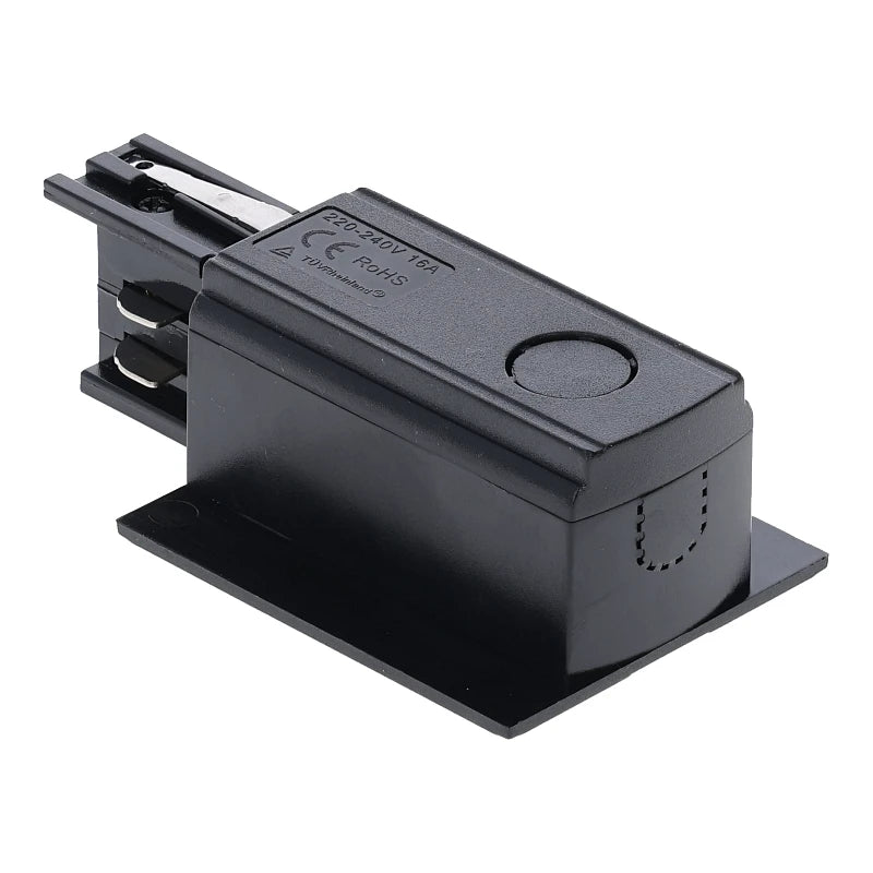 Lumexa inbouw power connector links zwart