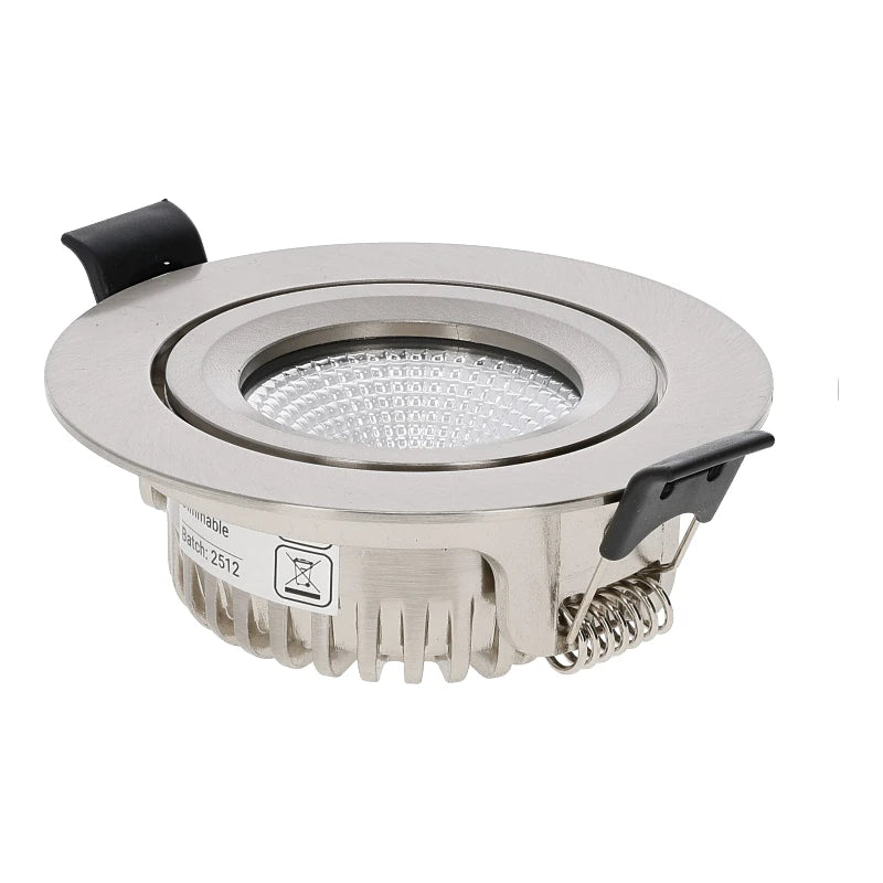 Slimaro LED inbouwspot zilver