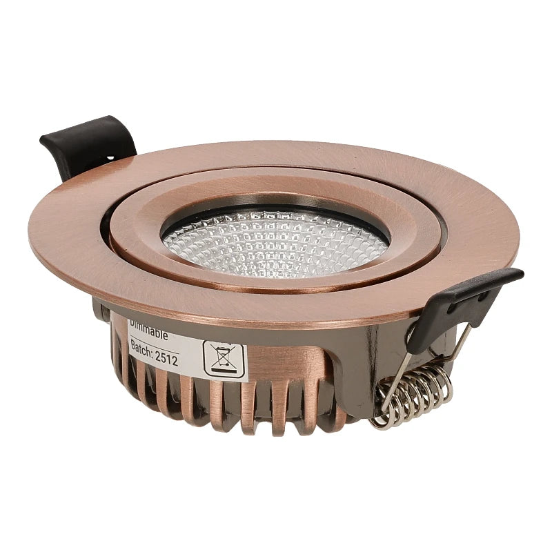 Slimaro LED inbouwspot koper