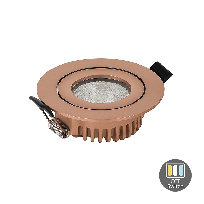Slimaro LED inbouwspot koper CCT-switch