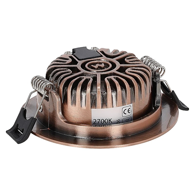 Slimaro LED inbouwspot koper sfeer