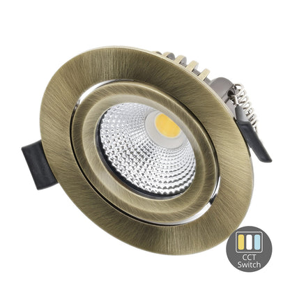 Lumexa LED Inbouwspot Slim-Fit Champagne CCT-switch