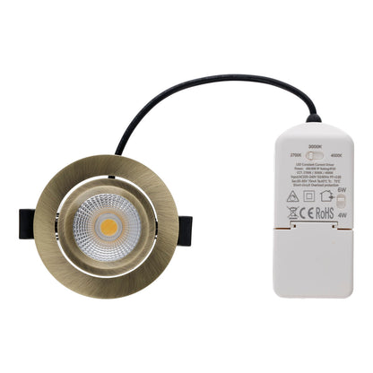 Slimaro LED inbouwspot brons