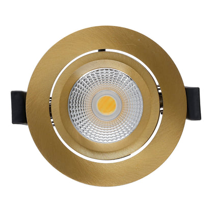Slimaro LED inbouwspot messing