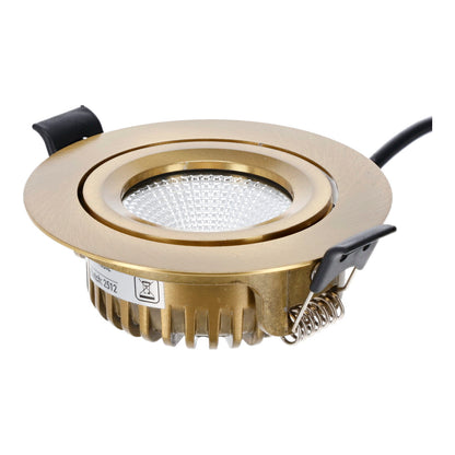 Slimaro LED inbouwspot messing