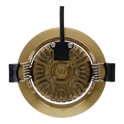 Slimaro LED inbouwspot messing
