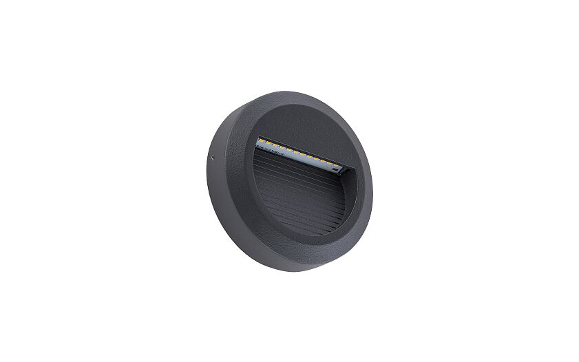 Sidaro | LED buitenwandlamp rond | IP54 zwart