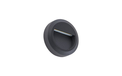 Sidaro | LED buitenwandlamp rond | IP54 zwart