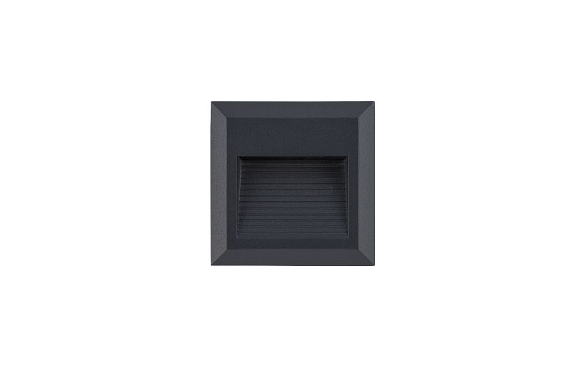Sidano | LED buitenwandlamp vierkant | IP54 zwart