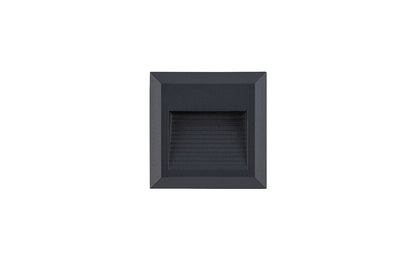 Sidano | LED buitenwandlamp vierkant | IP54 zwart